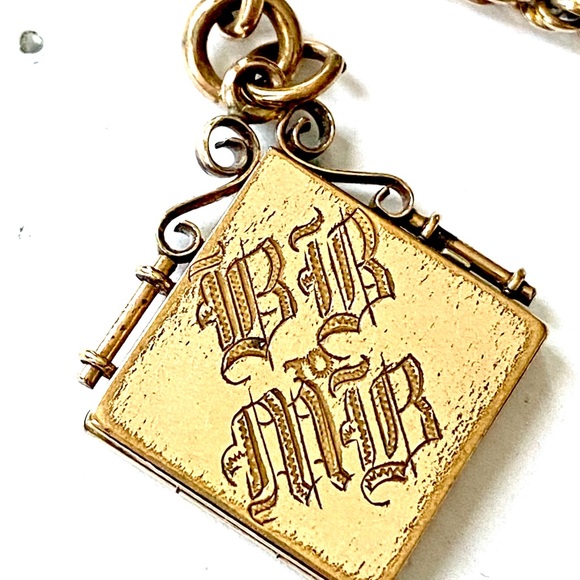 Vintage | Jewelry | Antique Victorian Watch Fob Chain Locket | Poshmark